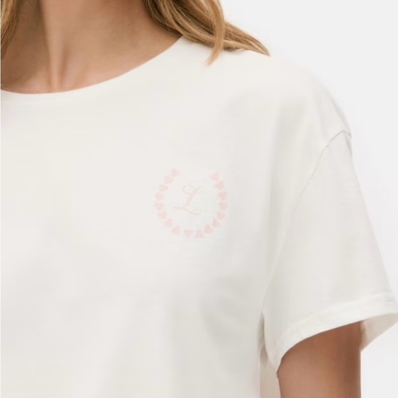 Pink & White Striped Pajama/Lounge Set NWT - Picture 3 of 5